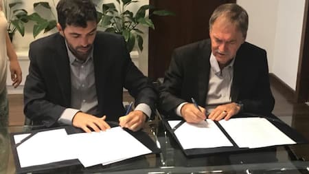 Juan Schiaretti y Emilio Basavilbaso