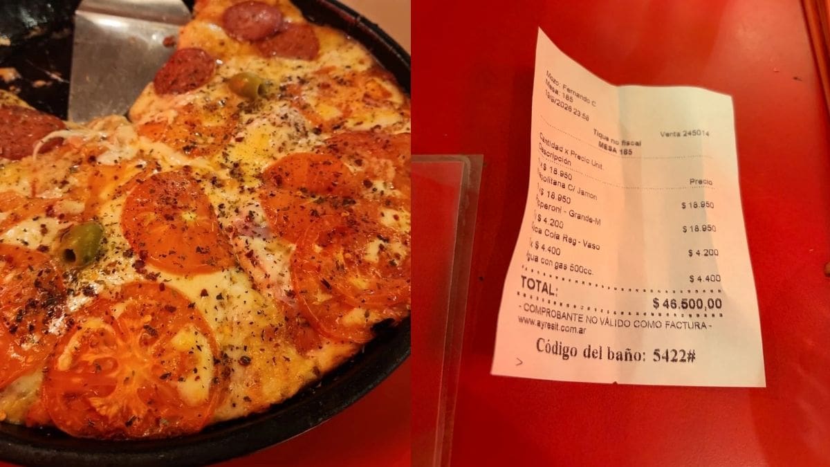 Fue al Kentucky de Corrientes, pidió una pizza mitad muzzarella con jamón, mitad pepperoni.