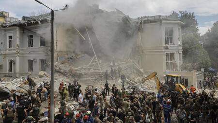 Nuevos ataques en Kiev por parte de Rusia. Foto: EFE.