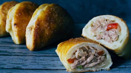 Empanadas de vigilia. Foto: captura YouTube