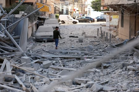 Destrucción en el Líbano. Foto: Reuters.