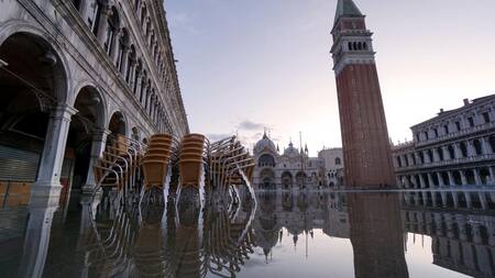 Laguna de Venecia, Italia. Foto: EFE.