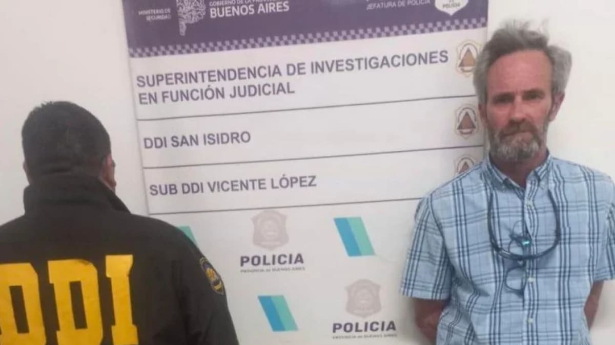 Detención de Leandro Luis Tulia, acusado de haber abusado de cuatro mujeres en el Yacht Club de Olivos. Foto: NA.