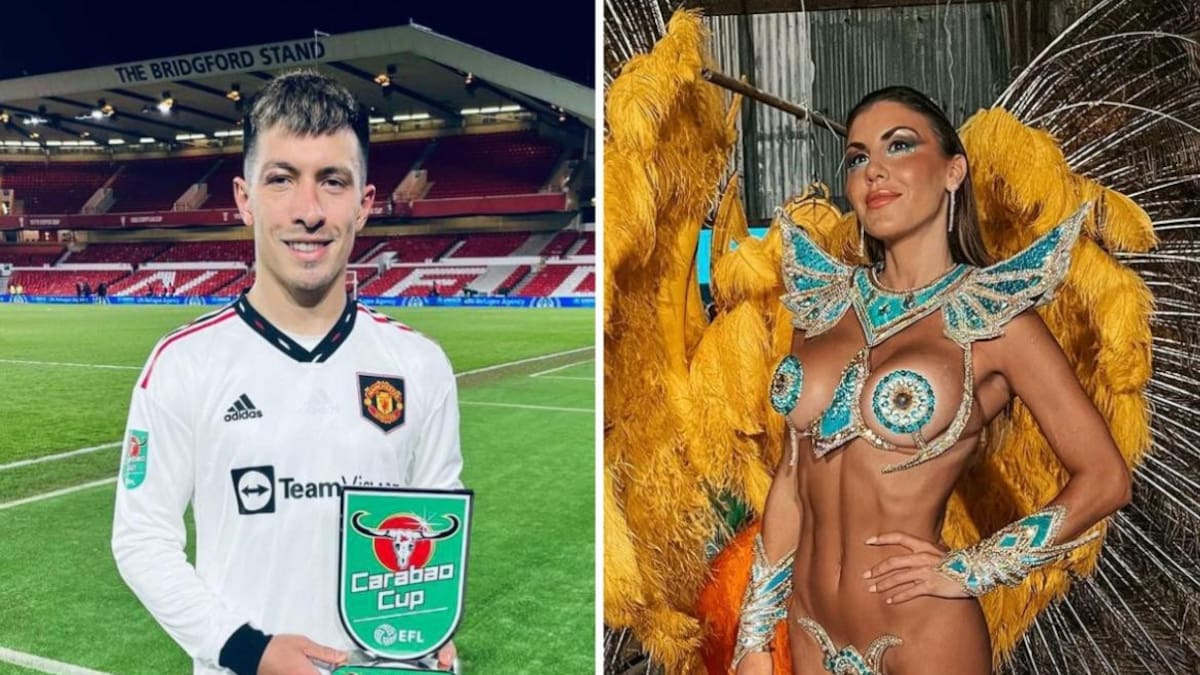 Con los colores de Argentina, la novia de Lisandro Martínez brilló en el Carnaval de Gualeguay