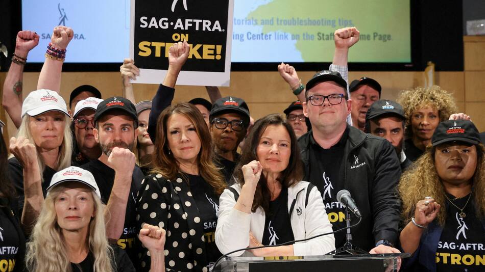 Huelga de actores. Foto: Reuters.