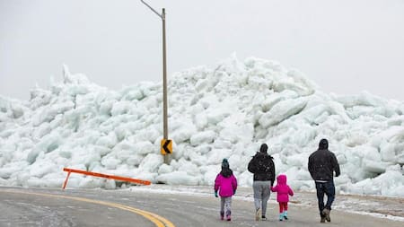 Tsunami de hielo en Estados Unidos y Canadá