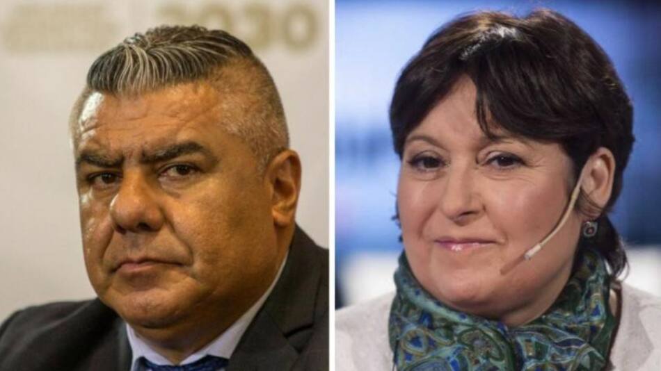 Claudio "Chiqui" Tapia, presidente de AFA, y Graciela Ocaña, Agencia NA