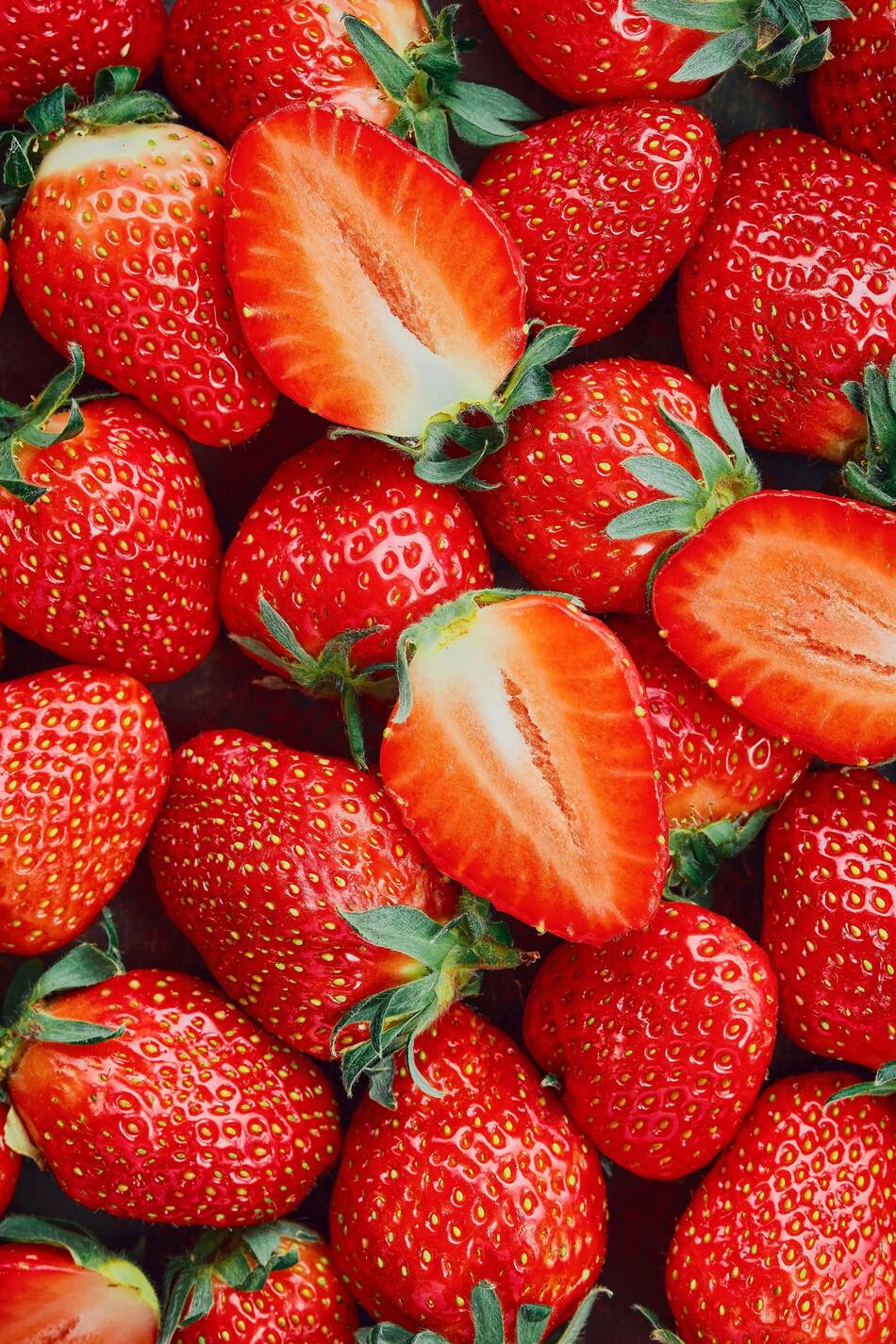 Frutillas, fruta, sabor. Foto Freepik