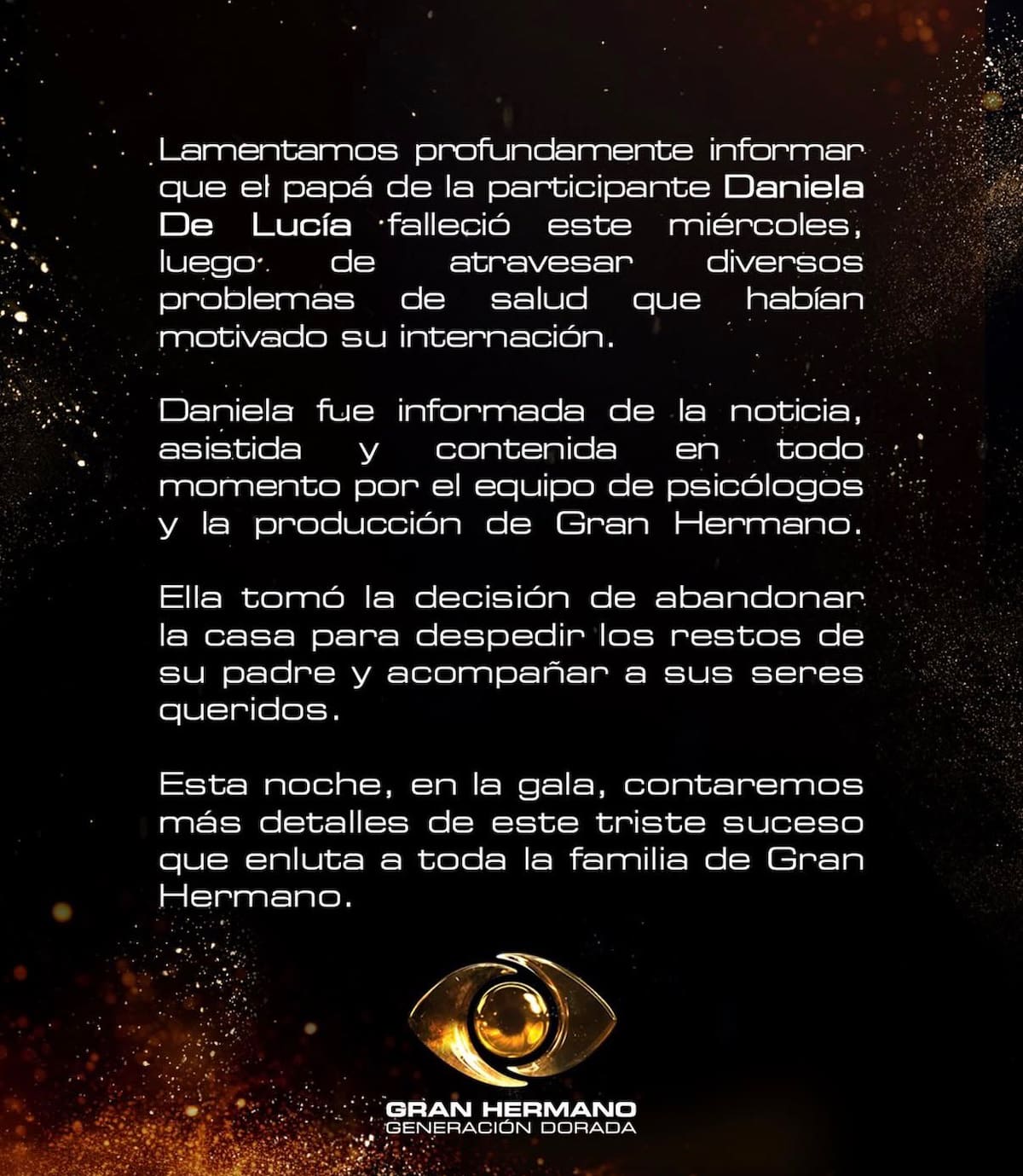 Gran Hermano comunicó la salida de una participante.
