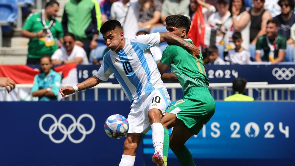 Thiago Almada, Selección Argentina Sub 23, Juegos Olímpicos París 2024. Foto: Reuters.