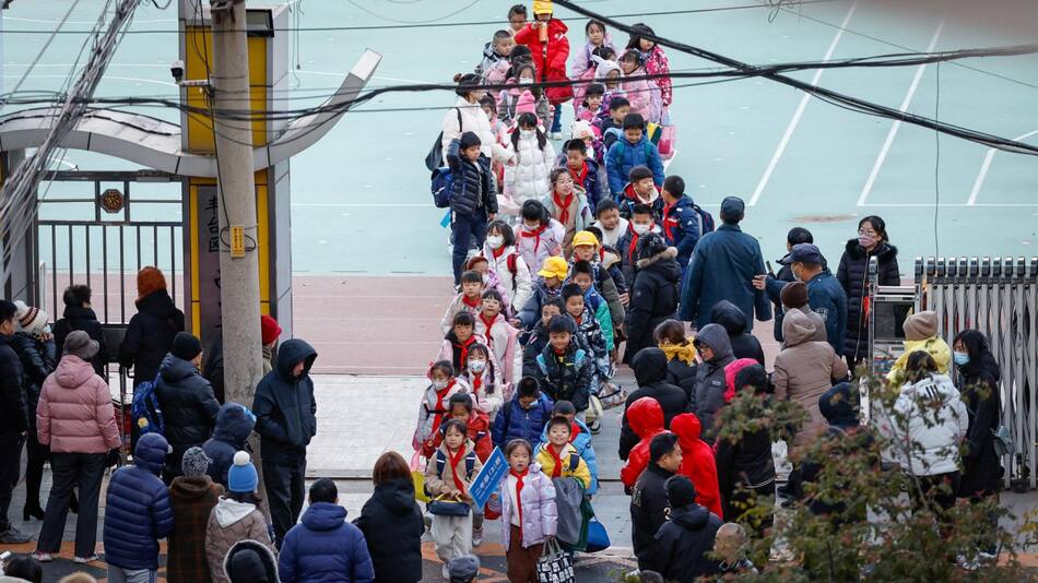 Aumento de enfermedades respiratorias en China. Foto: EFE.