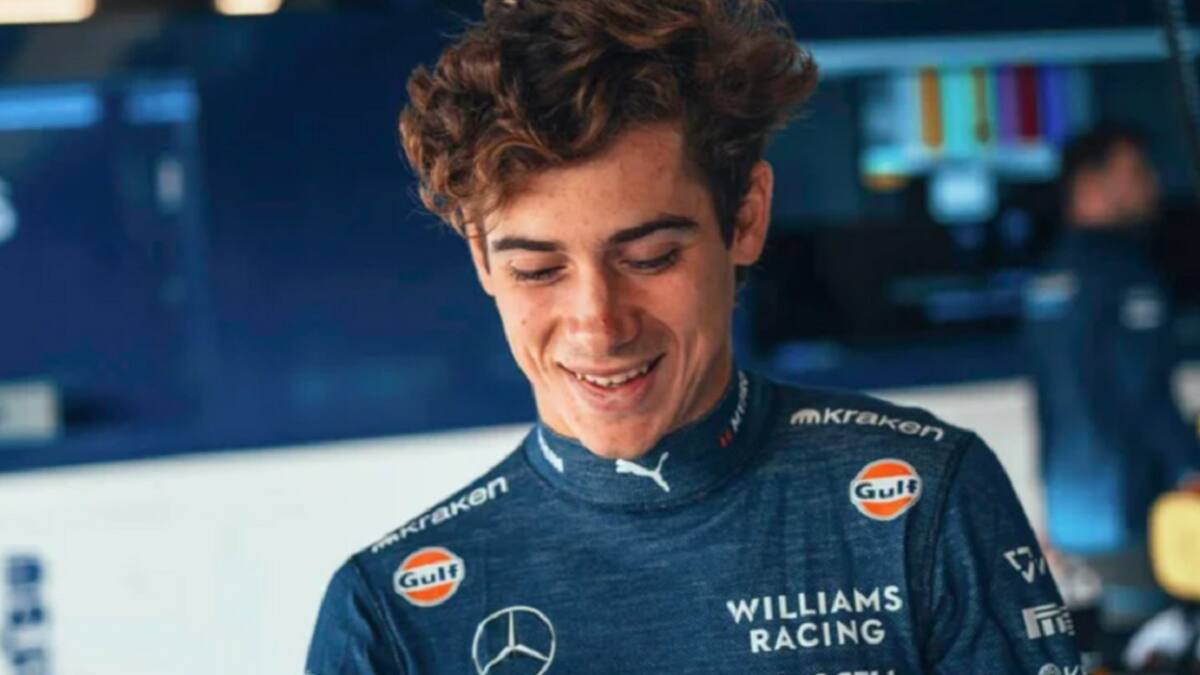 Franco Colapinto. Foto: X @WilliamsRacing