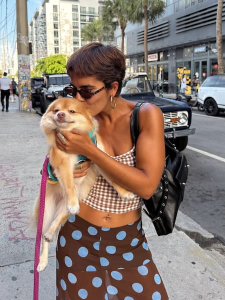 Corte de pelo pixie largo. Foto Instagram @franchubavio