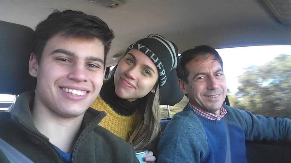 Luis Naidenoff y su familia