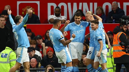 Manchester City goleó al United en el derbi. Foto: Reuters.
