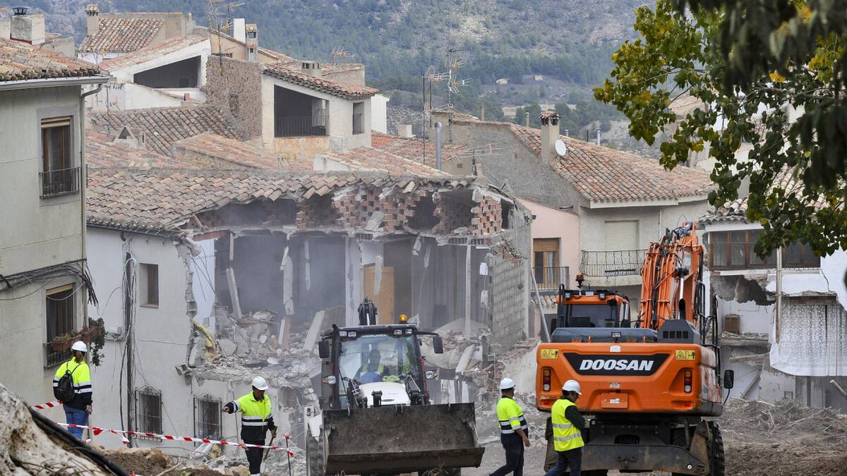 Las tareas de los rescatistas por las tormentas e inundaciones en España. Foto: EFE.