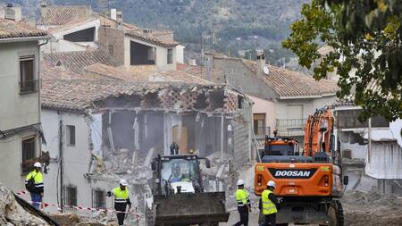 Las tareas de los rescatistas por las tormentas e inundaciones en España. Foto: EFE.