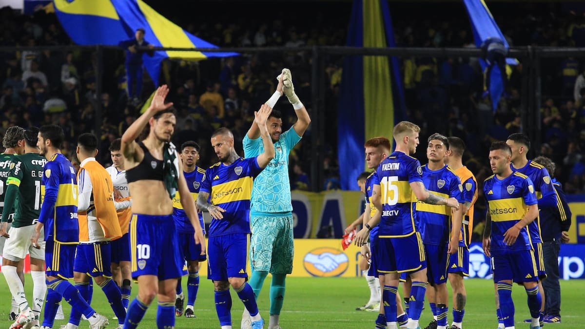 Boca Juniors igualó sin goles en la semifinal de ida ante Palmeiras. Foto: NA.