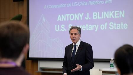 Antony Blinken en China. Foto: Reuters