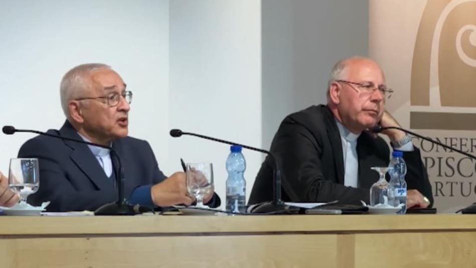 Representantes de la Iglesia portuguesa. Foto: captura.