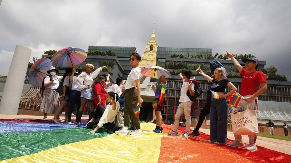 Matrimonio igualitario en Tailandia. Foto: EFE.