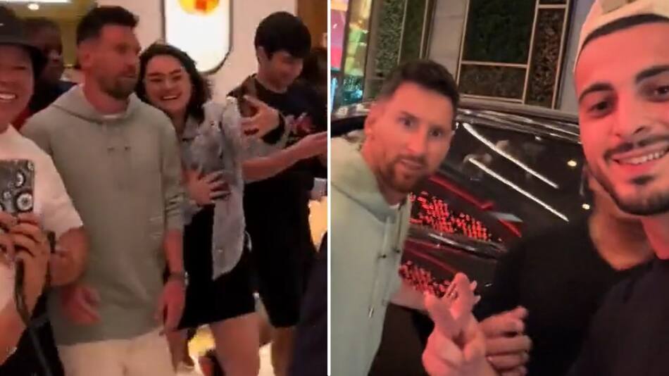 Lionel Messi y un tenso día de shopping. Foto: capturas.