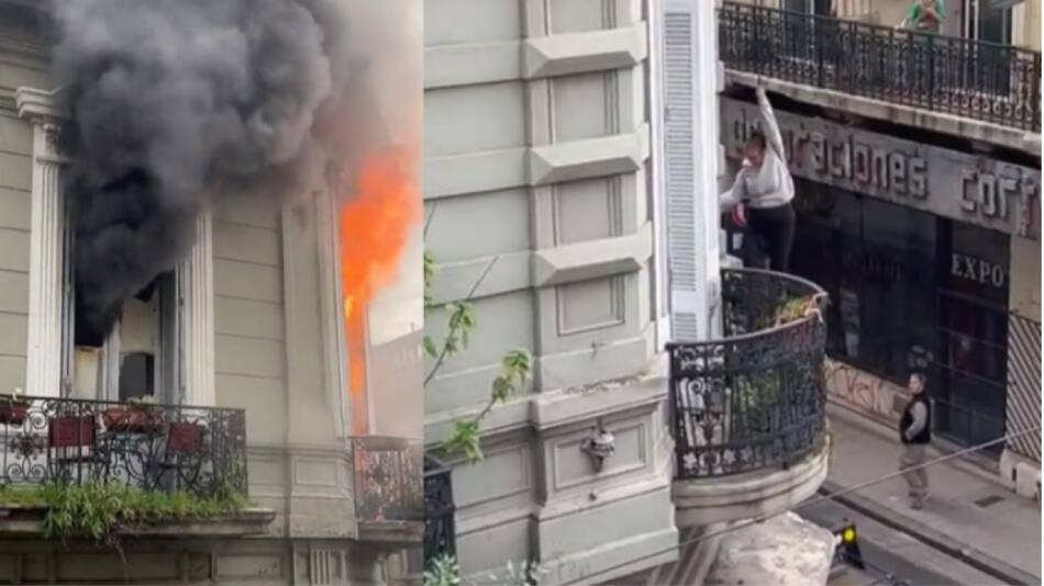 Incendio en Monserrat. Foto: NA