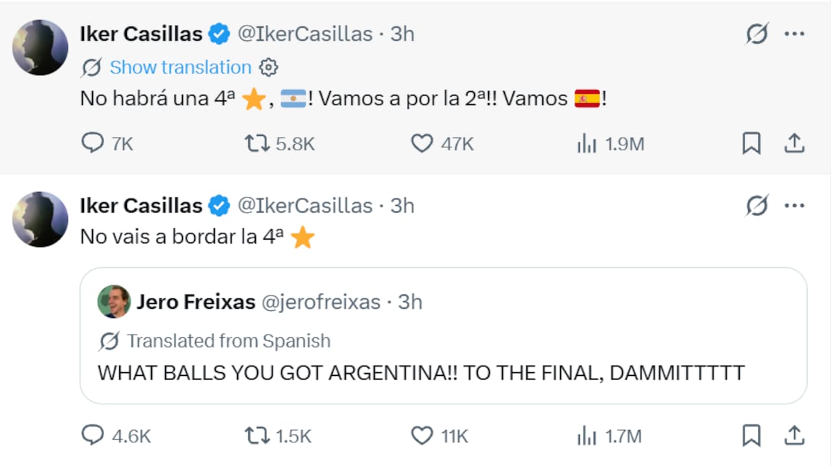 Picante mensaje de Iker Casillas