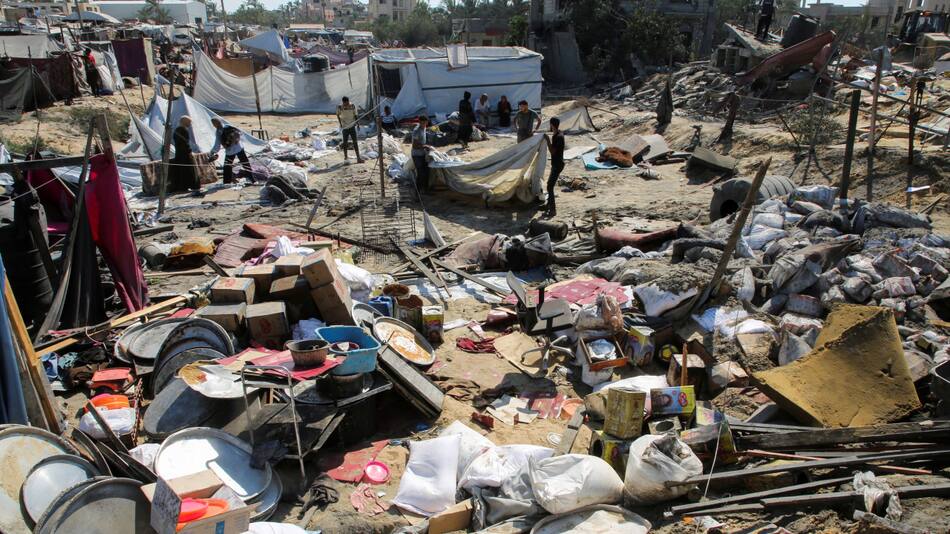 Nuevos ataques israelíes en la Franja de Gaza. Foto: Reuters.