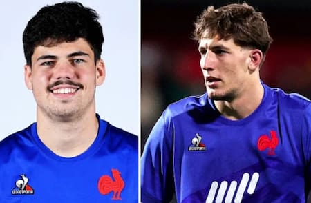 Hugo Auradou y Oscar Jegou. Foto: NA