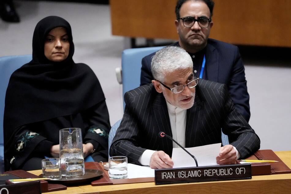 El embajador de Irán ante la ONU, Amir Saeid Jalil Iravani. Foto: Reuters/Eduardo Munoz