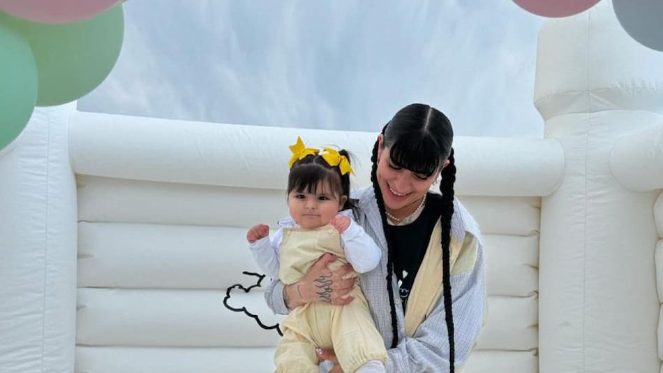 Cazzu en el cumpleaños de su hija Inti. Fuente: Instagram