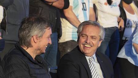 Alberto Fernández y Máximo Kirchner, AGENCIA NA