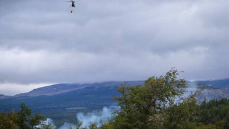 Incendios en Chubut. Foto: NA