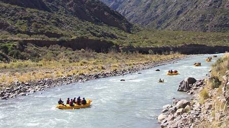 Rafting en Mendoza. Foto: NA.