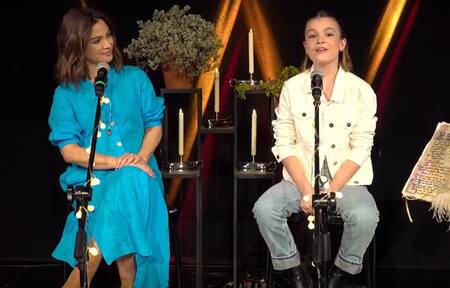 Agustina Cherri y Muna Pauls. Foto: captura de video.