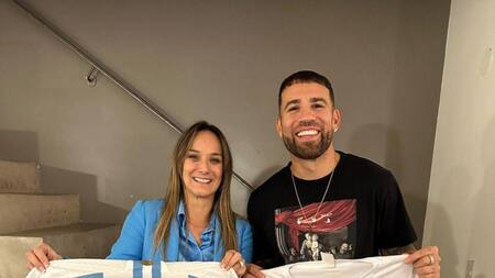 "Malena intendenta", el apoyo de Nico Otamendi