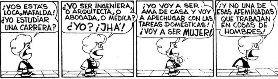 "Voy a ser mujer", Mafalda. Foto: Quino.