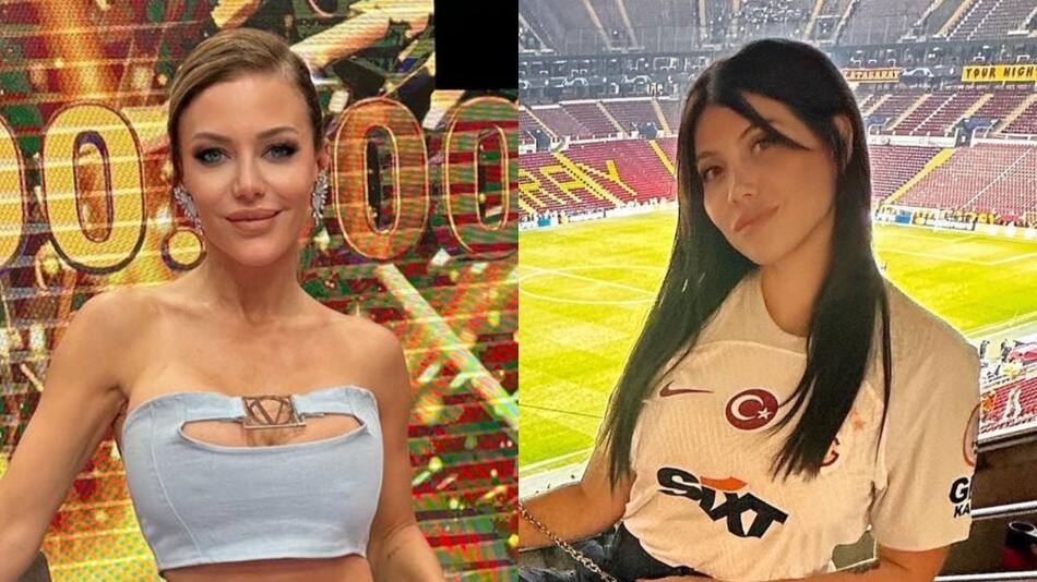 Evangelina Anderson y Wanda Nara. Fotos: Instagram.