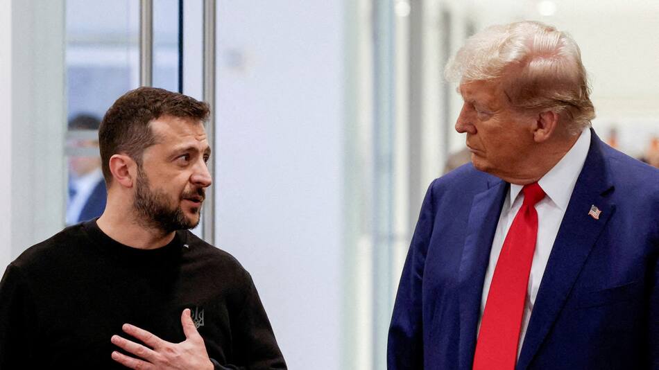 Donald Trump y Volodímir Zelenski. Foto: Reuters/Shannon Stapleton
