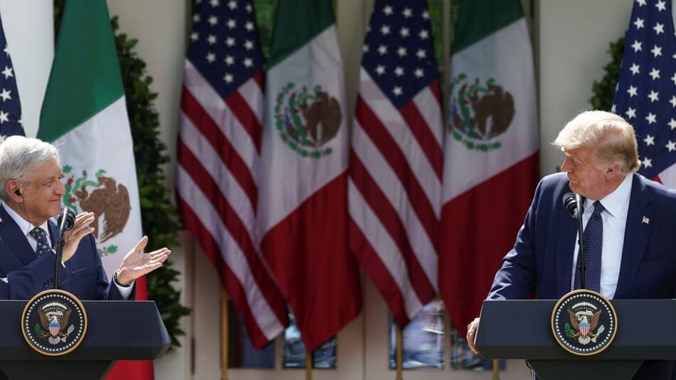 López Obrador y Donald Trump. Foto: Reuters