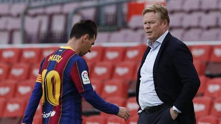 Lionel Messi, Barcelona, Ronald Koeman, La Liga, fútbol español, Reuters