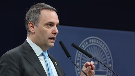 Manuel Adorni, vocero presidencial. Foto: NA.