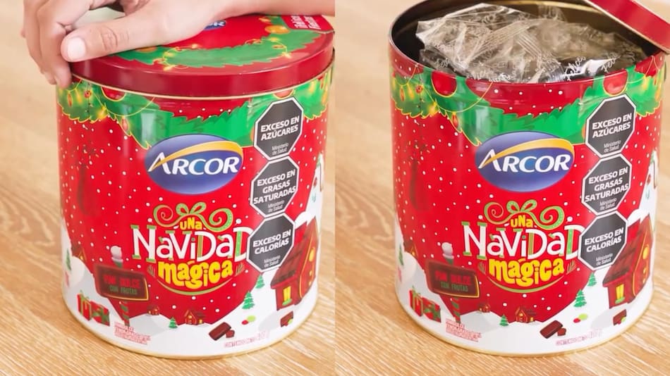 Arcor presentó su nueva lata navideña edición limitada.