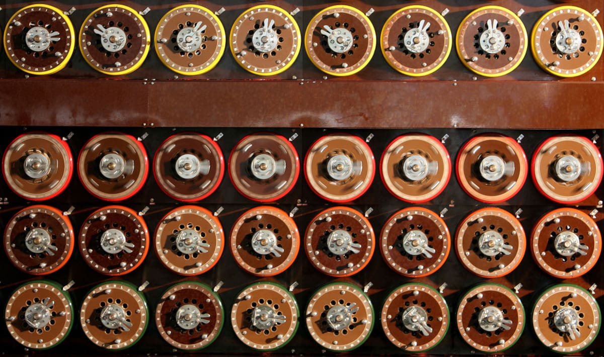 La máquina "Bombe" de Turing en Bletchley Park Museum en Bletchley, Inglaterra. Reuters