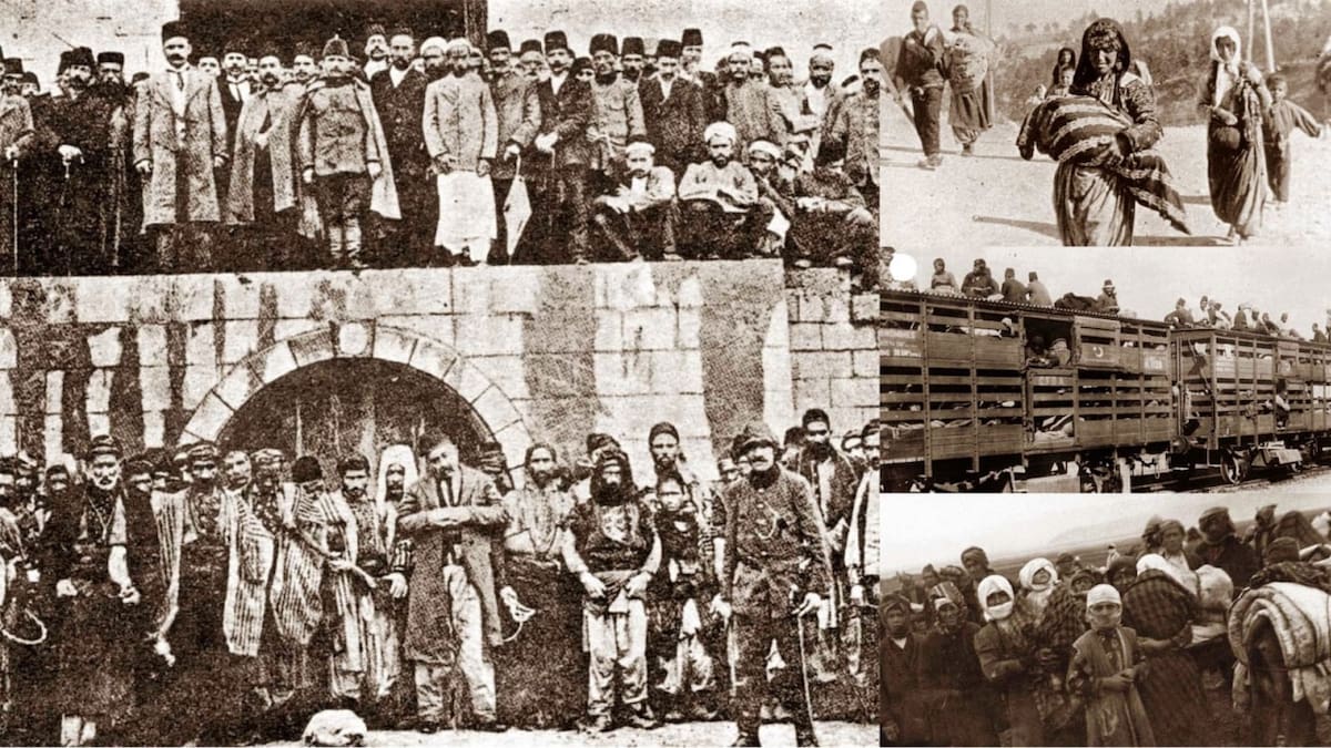 Genocidio armenio, imágenes de archivo. Foto: Prensa Armenia