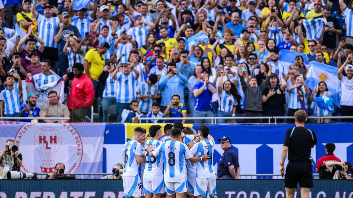 Selección Argentina vs. Ecuador. Foto: Reuters.