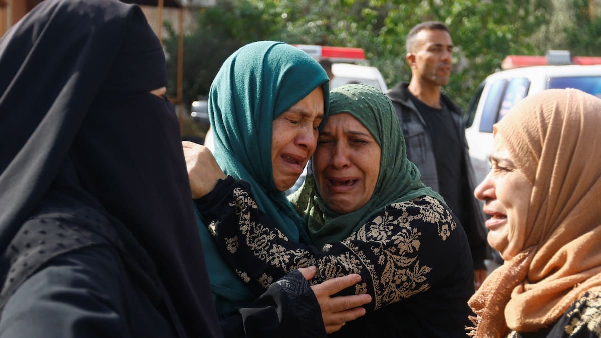 Mujeres en Gaza. Foto: Reuters.