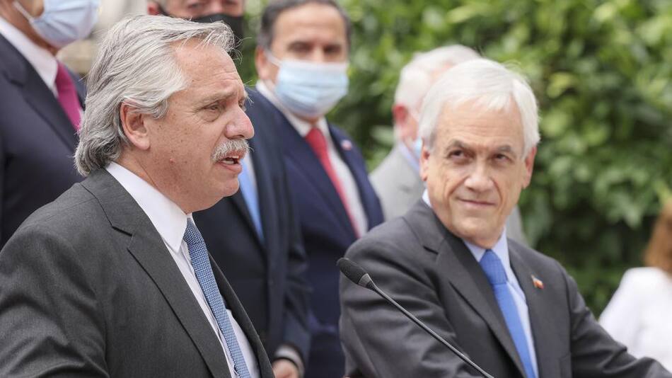 Alberto Fernández, Sebastián Piñera, NA