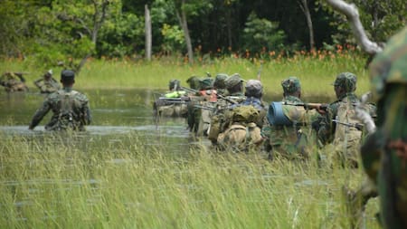 Soldados de la Fuerza de Defensa de Guyana. Foto: Fuerza de Defensa de Guyana